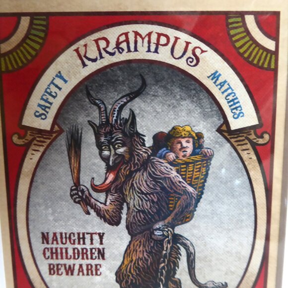 NEW KRAMPUS BAVARIAN CHRISTMAS NAUGHTY CHILDREN ART PRINT BY CHET PHILLIPS - Picture 3 of 6